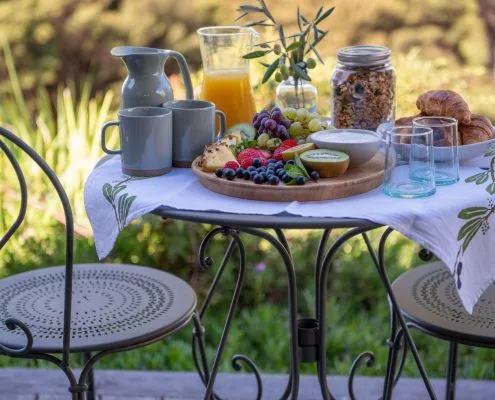 Delicious Breakfast basket at Woodside Bay Luxury Accommodation Waiheke Island
